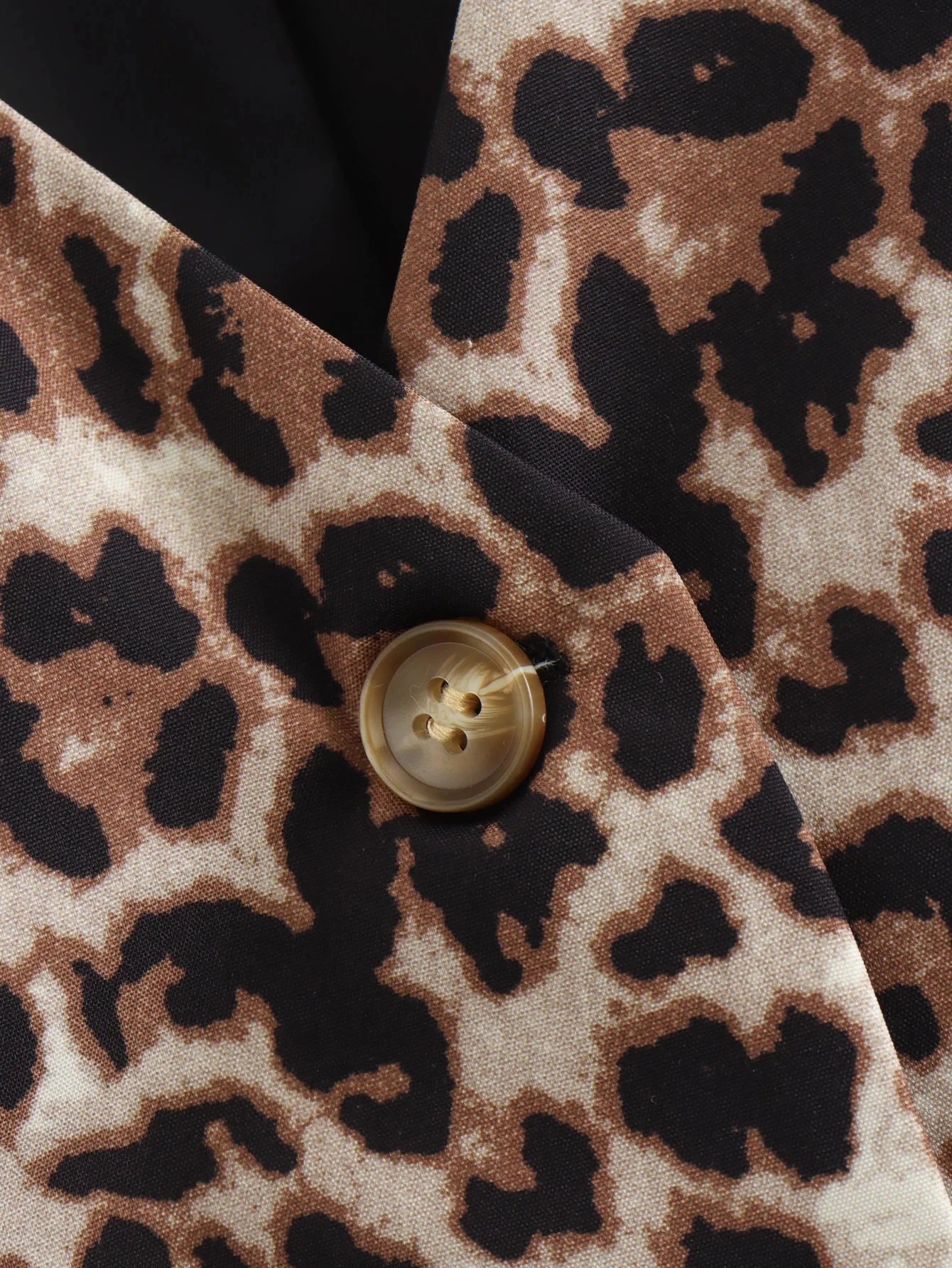 Colete Feminino Gola V Animal Print