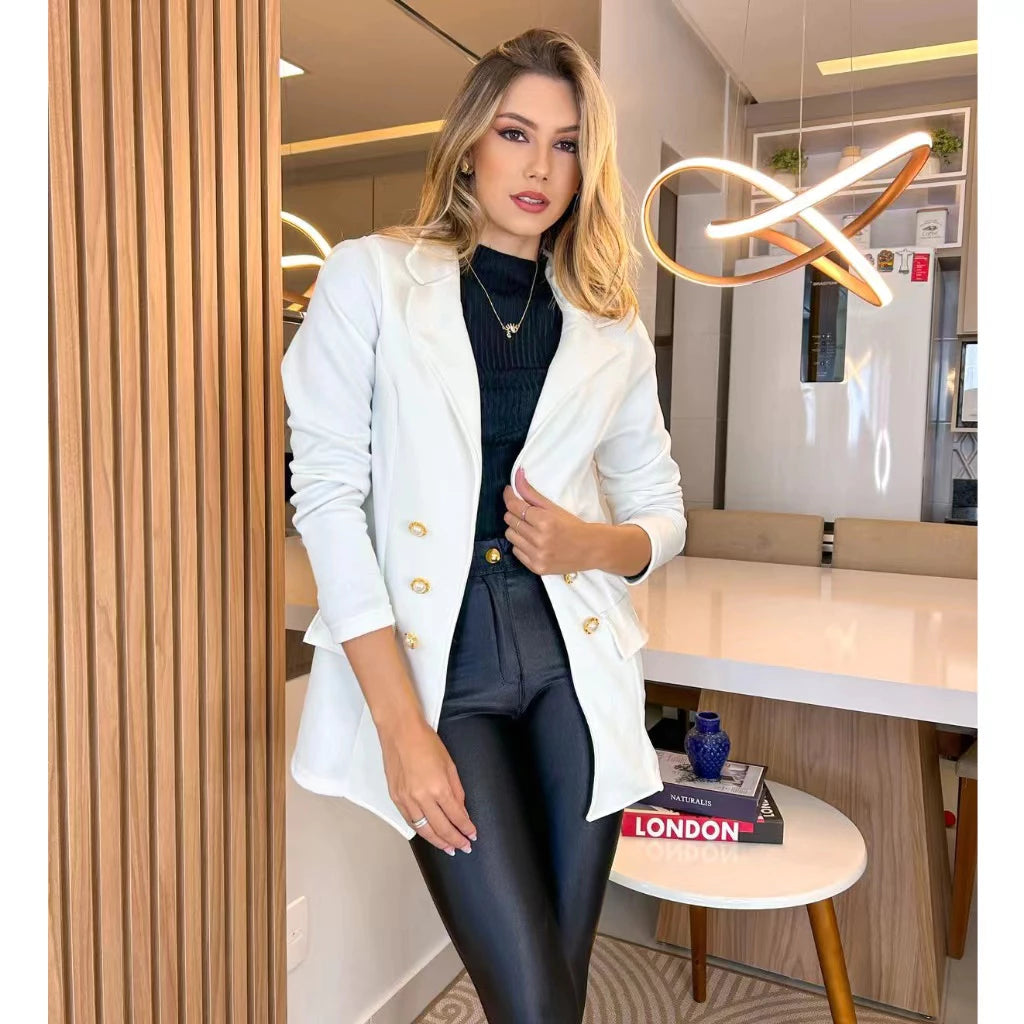 Blazer Feminino Casaquinho Alfaiataria